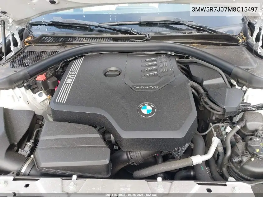 2021 BMW 330Xi VIN: 3MW5R7J07M8C15497 Lot: 42591036