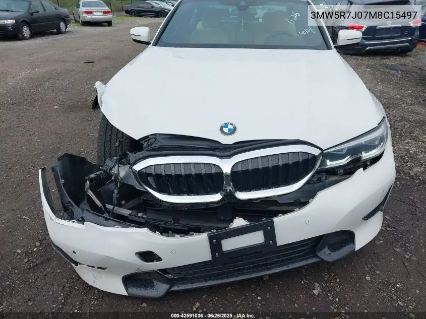 2021 BMW 330Xi VIN: 3MW5R7J07M8C15497 Lot: 42591036