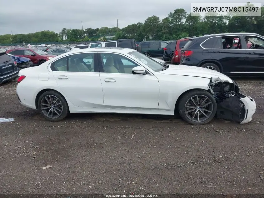 2021 BMW 330Xi VIN: 3MW5R7J07M8C15497 Lot: 42591036