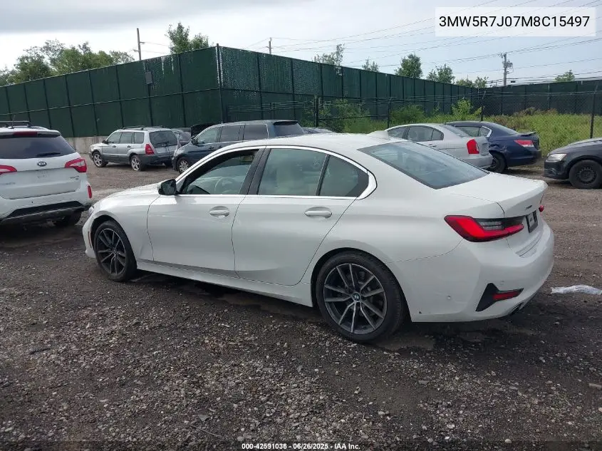 2021 BMW 330Xi VIN: 3MW5R7J07M8C15497 Lot: 42591036