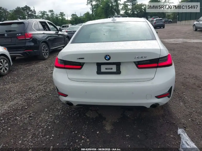 2021 BMW 330Xi VIN: 3MW5R7J07M8C15497 Lot: 42591036