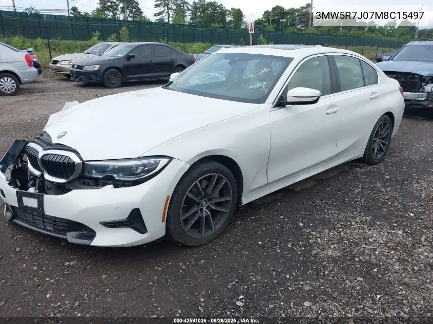 2021 BMW 330Xi VIN: 3MW5R7J07M8C15497 Lot: 42591036