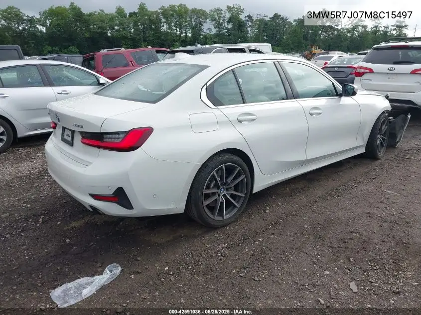 2021 BMW 330Xi VIN: 3MW5R7J07M8C15497 Lot: 42591036