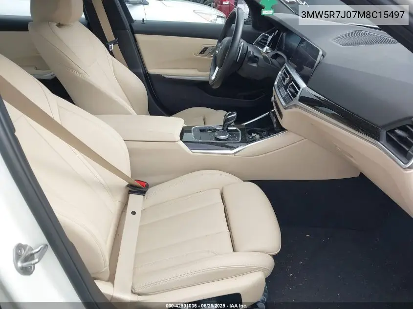 2021 BMW 330Xi VIN: 3MW5R7J07M8C15497 Lot: 42591036