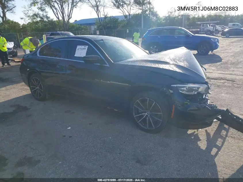 2021 BMW 330I VIN: 3MW5R1J06M8C02883 Lot: 42751899