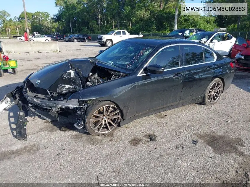 2021 BMW 330I VIN: 3MW5R1J06M8C02883 Lot: 42751899