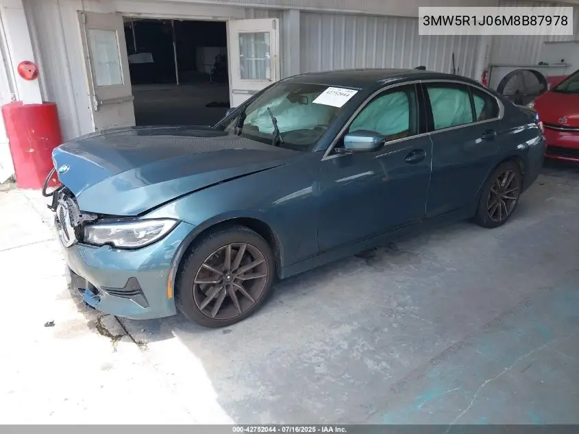 2021 BMW 330I VIN: 3MW5R1J06M8B87978 Lot: 42752044