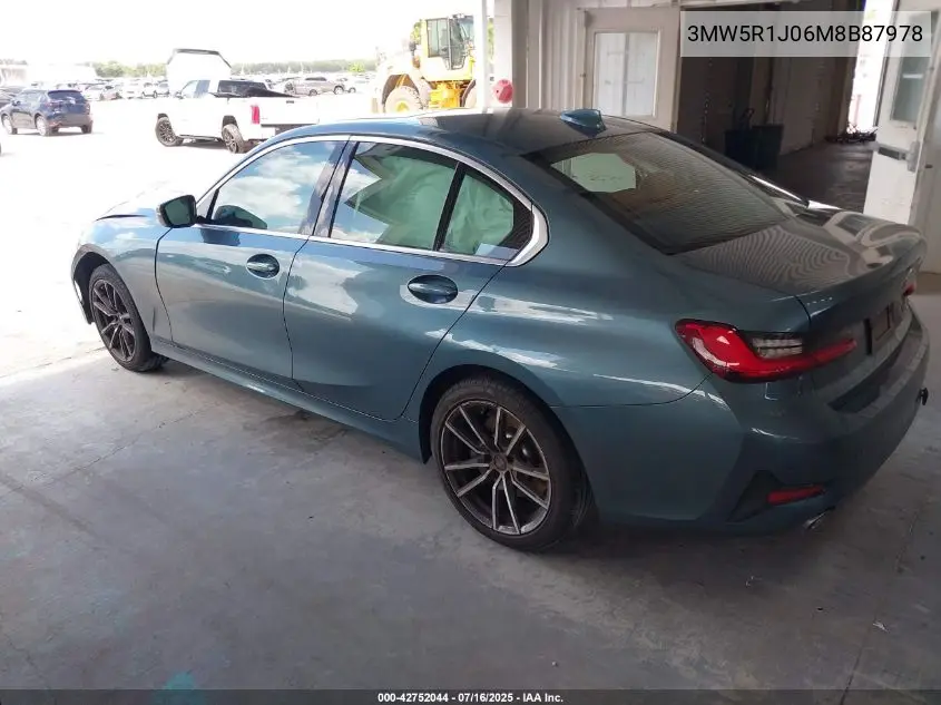 2021 BMW 330I VIN: 3MW5R1J06M8B87978 Lot: 42752044