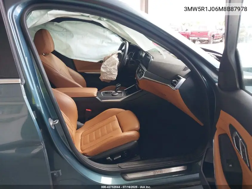 2021 BMW 330I VIN: 3MW5R1J06M8B87978 Lot: 42752044