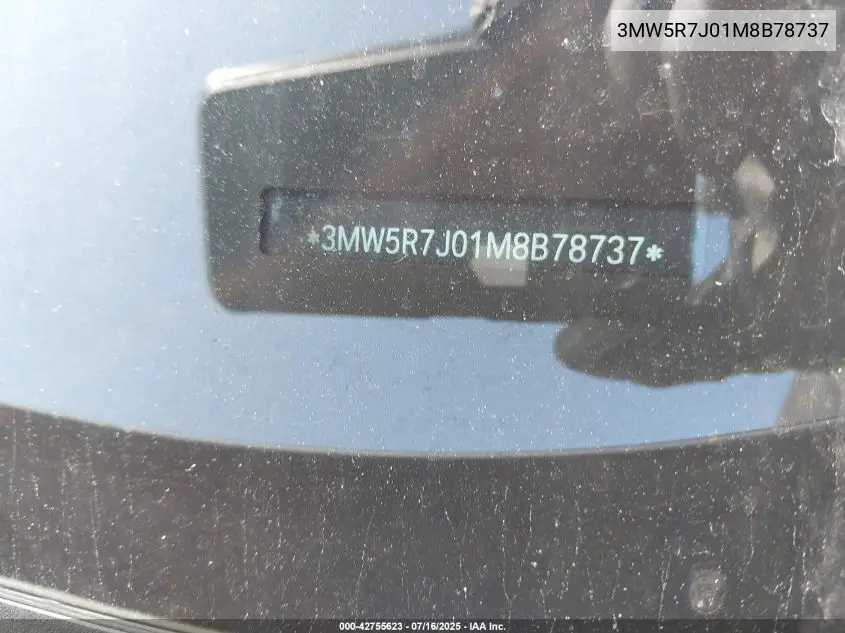 2021 BMW 330I xDrive VIN: 3MW5R7J01M8B78737 Lot: 42755623