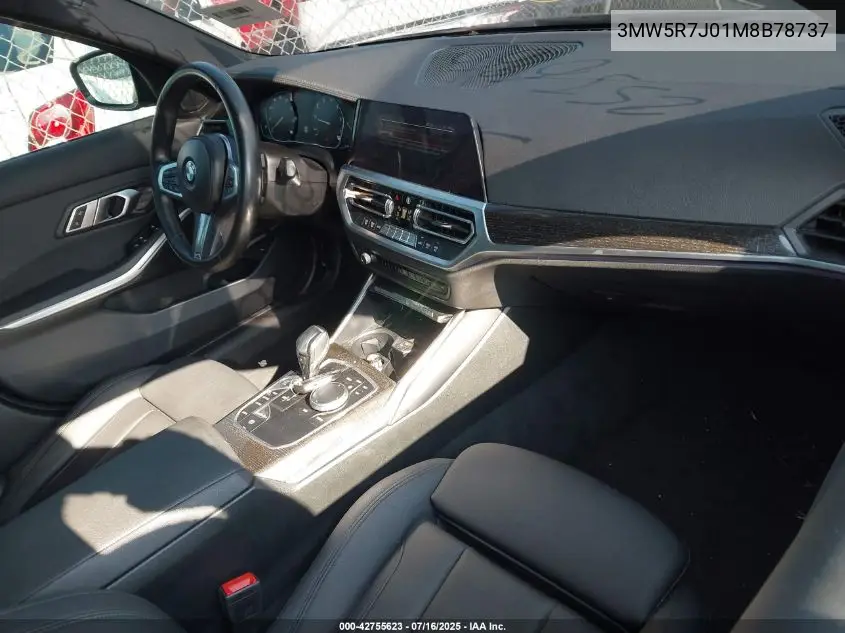 2021 BMW 330I xDrive VIN: 3MW5R7J01M8B78737 Lot: 42755623
