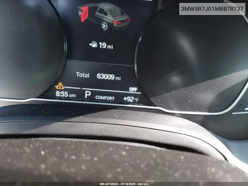 2021 BMW 330I xDrive VIN: 3MW5R7J01M8B78737 Lot: 42755623