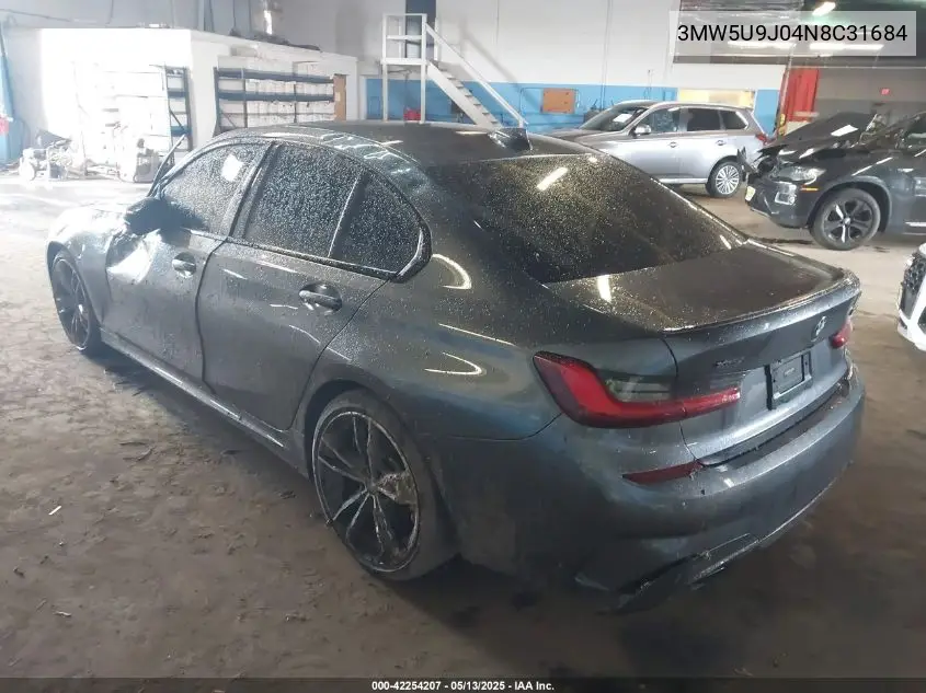 2022 BMW 3 Series M340I xDrive VIN: 3MW5U9J04N8C31684 Lot: 42254207