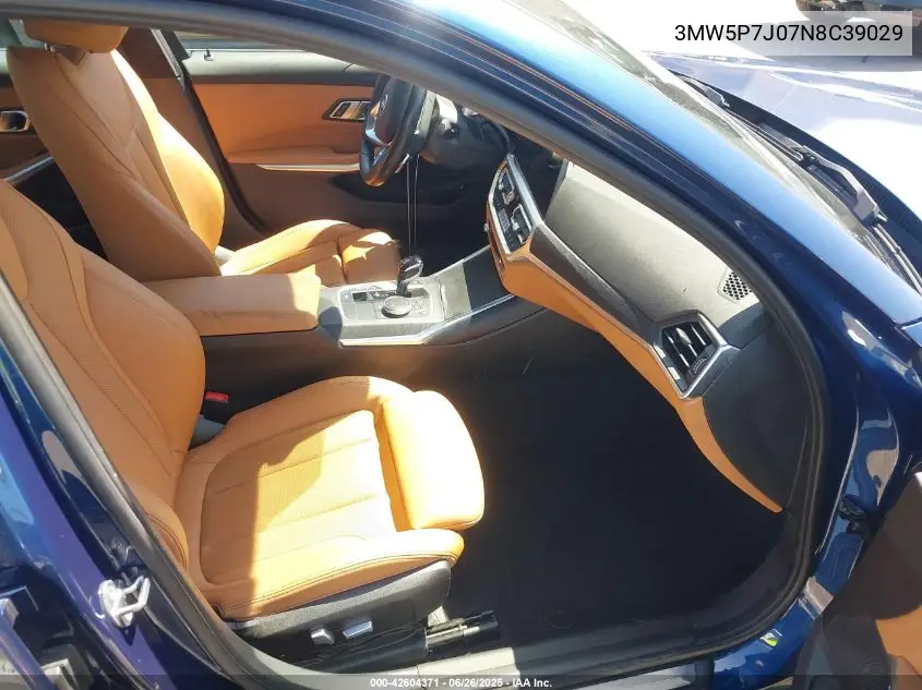 2022 BMW 330E VIN: 3MW5P7J07N8C39029 Lot: 42604371