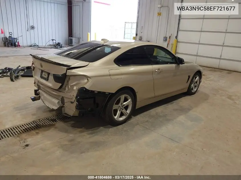 2014 BMW 428I xDrive VIN: WBA3N9C58EF721677 Lot: 41804688