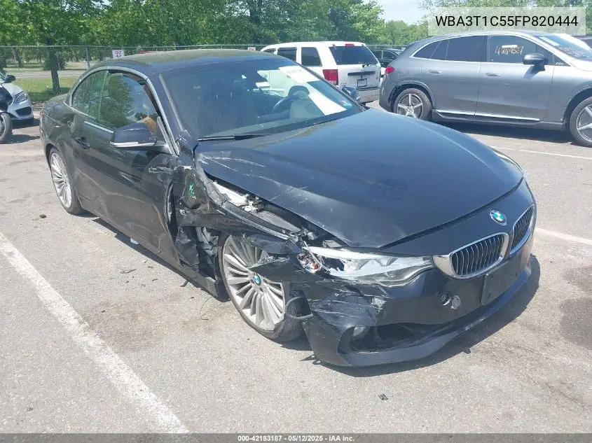 2015 BMW 428I xDrive VIN: WBA3T1C55FP820444 Lot: 42183187