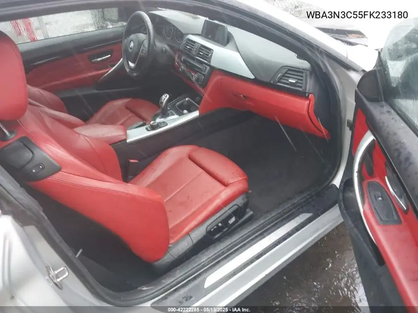 2015 BMW 428I VIN: WBA3N3C55FK233180 Lot: 42222285