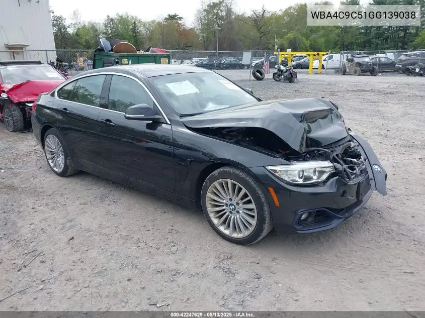 2016 BMW 428I Gran Coupe xDrive VIN: WBA4C9C51GG139038 Lot: 42247629