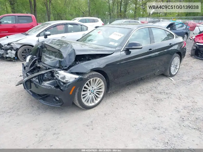 2016 BMW 428I Gran Coupe xDrive VIN: WBA4C9C51GG139038 Lot: 42247629