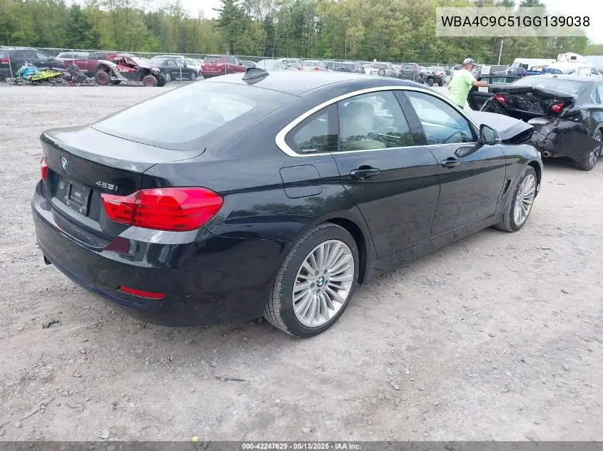 2016 BMW 428I Gran Coupe xDrive VIN: WBA4C9C51GG139038 Lot: 42247629