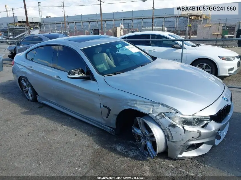 2016 BMW 435I Gran Coupe VIN: WBA4B1C57GG241660 Lot: 42249661