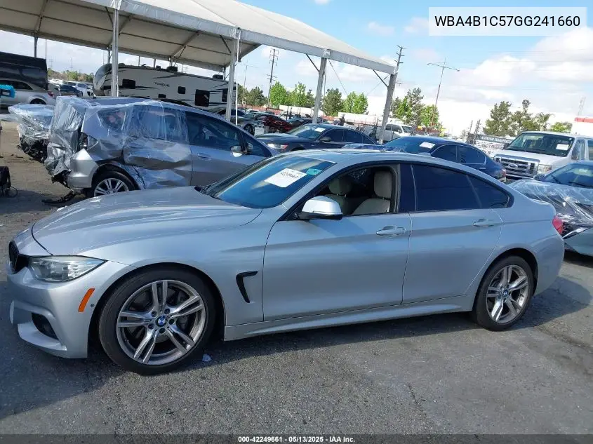 2016 BMW 435I Gran Coupe VIN: WBA4B1C57GG241660 Lot: 42249661