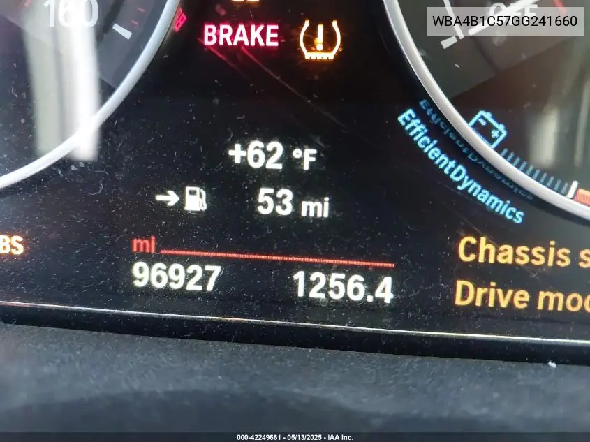 2016 BMW 435I Gran Coupe VIN: WBA4B1C57GG241660 Lot: 42249661
