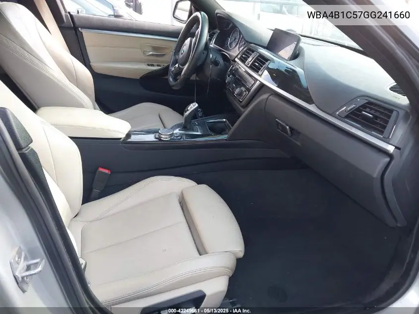 2016 BMW 435I Gran Coupe VIN: WBA4B1C57GG241660 Lot: 42249661