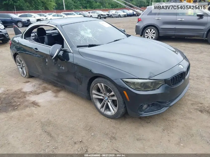 2016 BMW 428I VIN: WBA3V7C54G5A25415 Lot: 42550860
