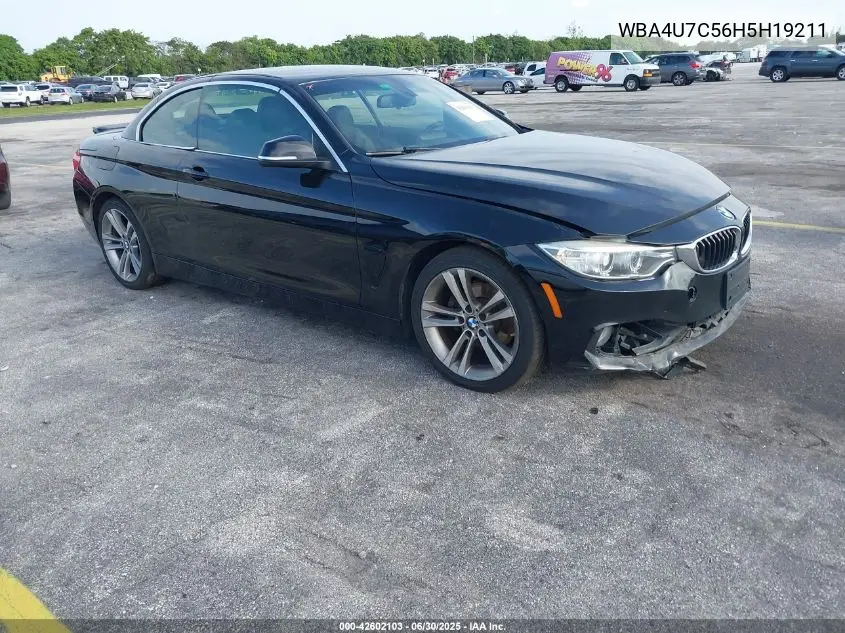 2017 BMW 430I VIN: WBA4U7C56H5H19211 Lot: 42602103