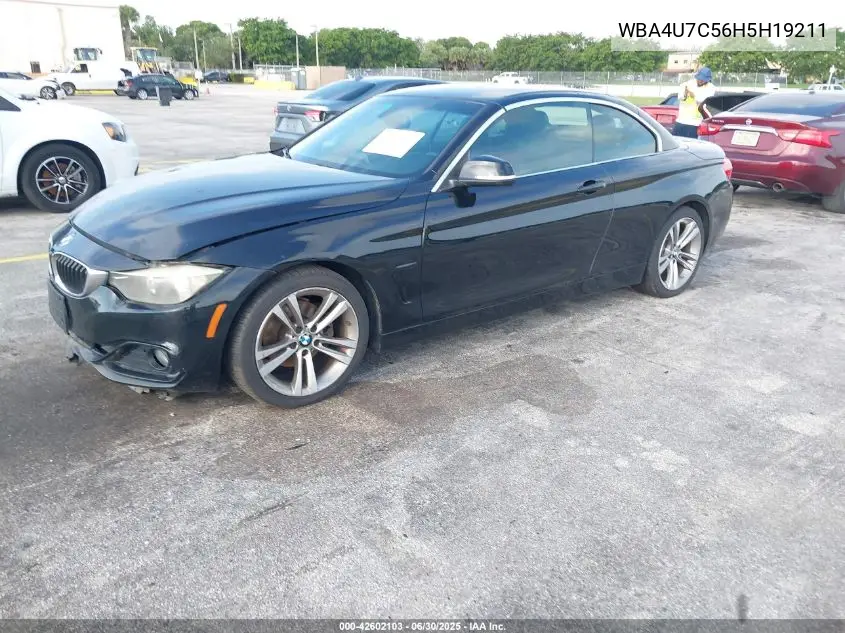 2017 BMW 430I VIN: WBA4U7C56H5H19211 Lot: 42602103