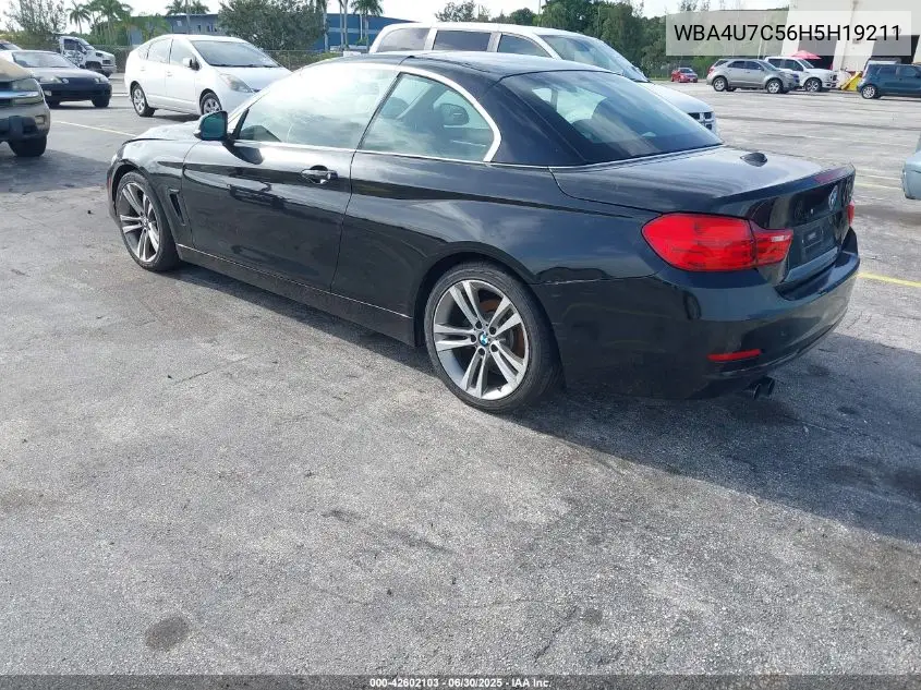 2017 BMW 430I VIN: WBA4U7C56H5H19211 Lot: 42602103
