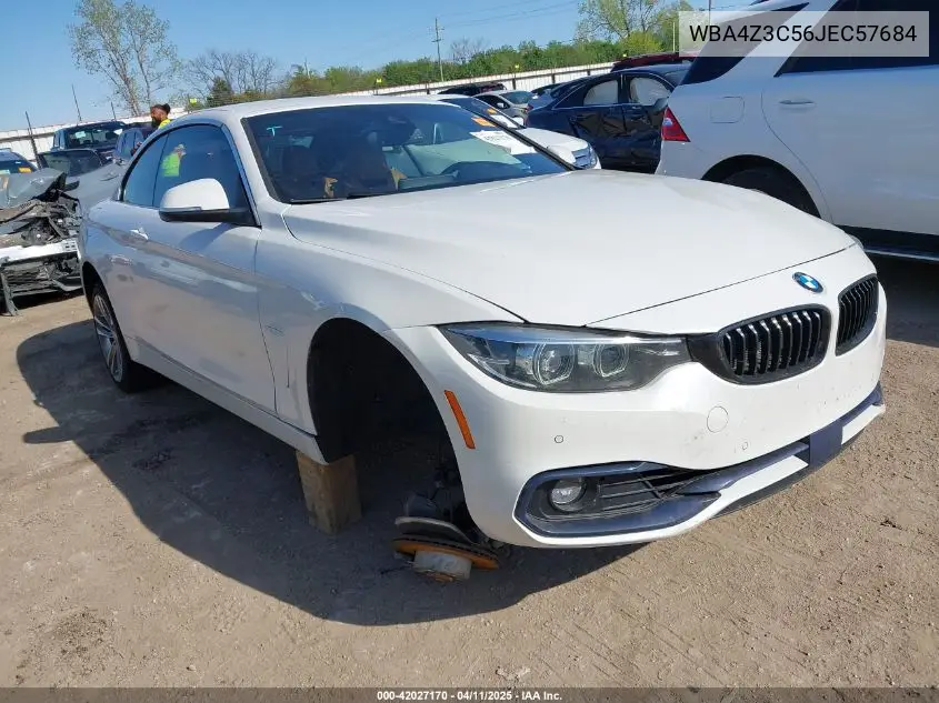2018 BMW 430I xDrive VIN: WBA4Z3C56JEC57684 Lot: 42027170