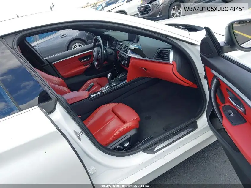 2018 BMW 430I Gran Coupe VIN: WBA4J1C5XJBG78451 Lot: 42256036