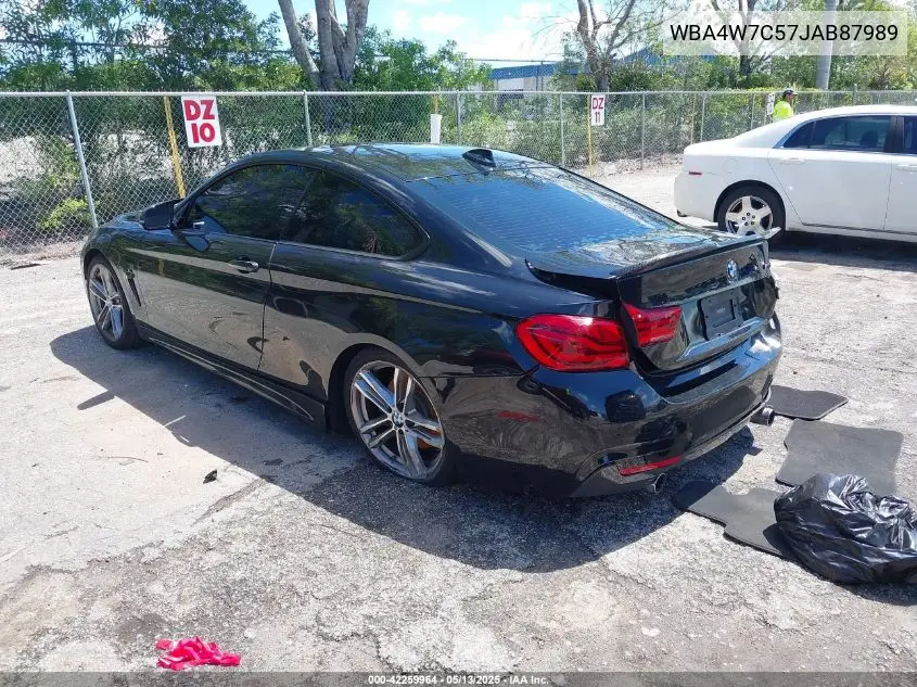 2018 BMW 440I VIN: WBA4W7C57JAB87989 Lot: 42259964
