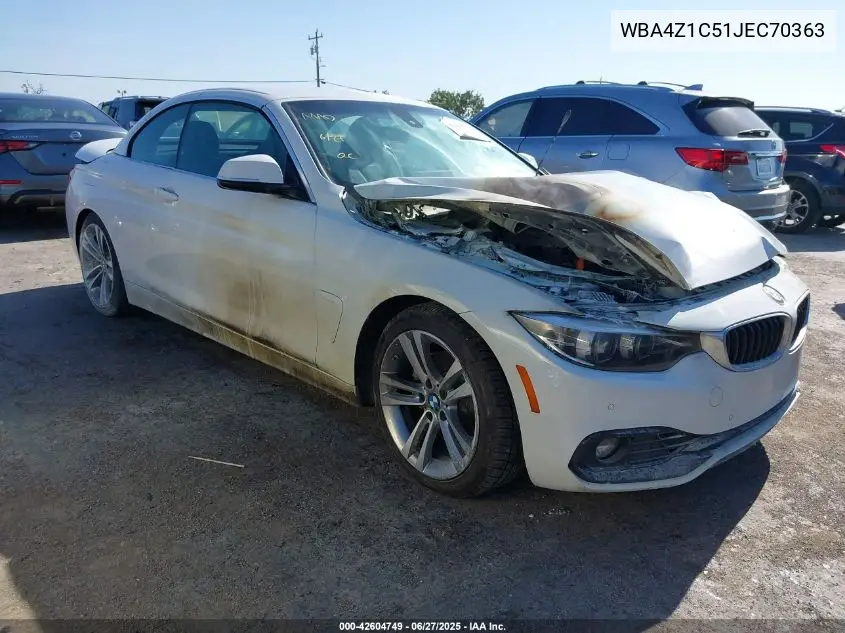 2018 BMW 430I VIN: WBA4Z1C51JEC70363 Lot: 42604749