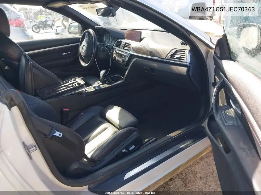 2018 BMW 430I VIN: WBA4Z1C51JEC70363 Lot: 42604749
