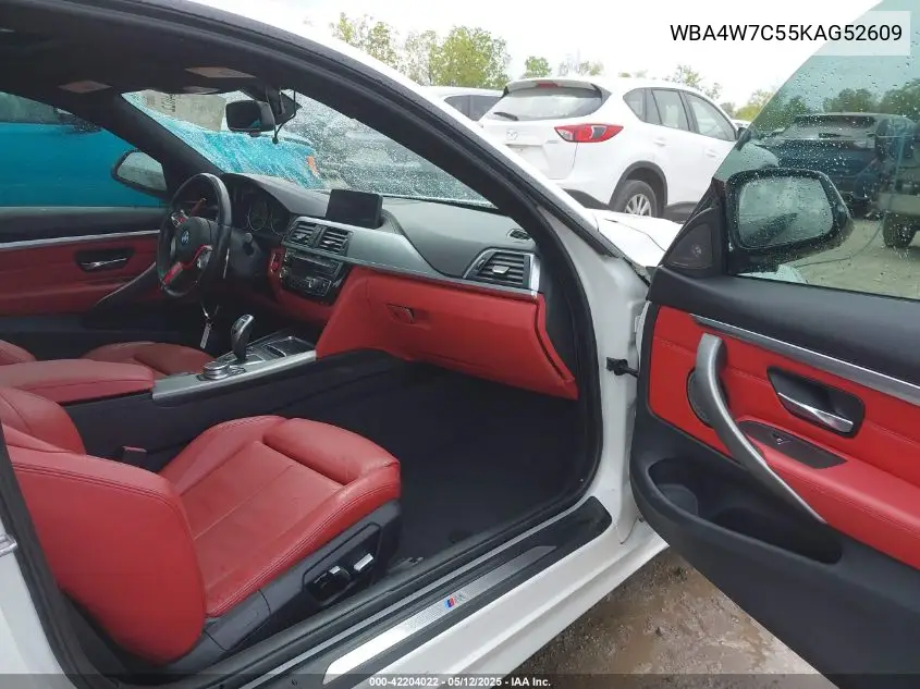 2019 BMW 440I VIN: WBA4W7C55KAG52609 Lot: 42204022