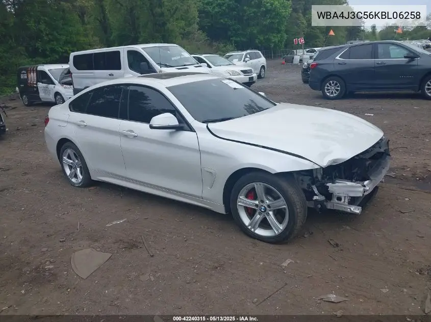 2019 BMW 430I Gran Coupe xDrive VIN: WBA4J3C56KBL06258 Lot: 42240315