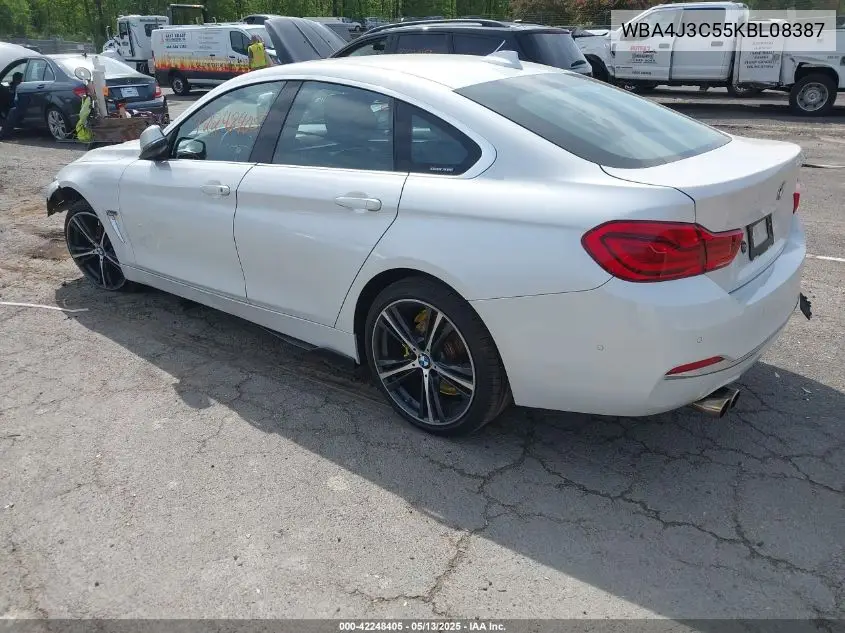 2019 BMW 430I Gran Coupe xDrive VIN: WBA4J3C55KBL08387 Lot: 42248405