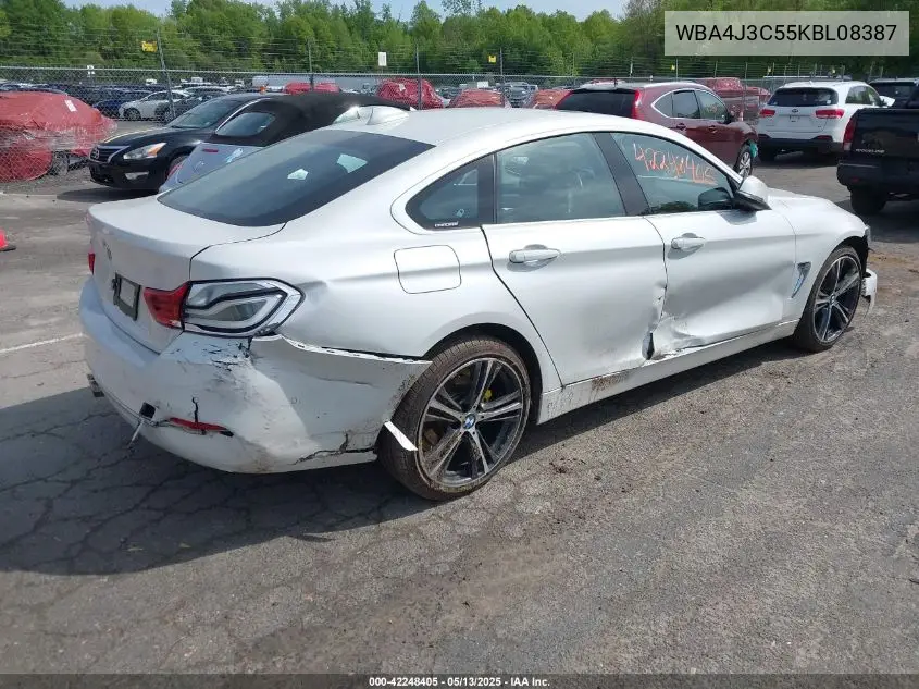 2019 BMW 430I Gran Coupe xDrive VIN: WBA4J3C55KBL08387 Lot: 42248405