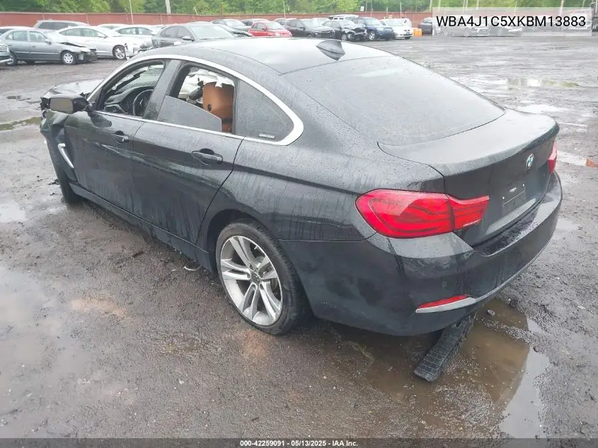 2019 BMW 430I Gran Coupe VIN: WBA4J1C5XKBM13883 Lot: 42259091