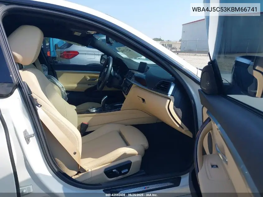 2019 BMW 440I Gran Coupe VIN: WBA4J5C53KBM66741 Lot: 42592406