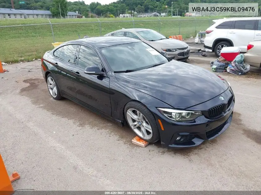 2019 BMW 430I Gran Coupe xDrive VIN: WBA4J3C59KBL09476 Lot: 42615607