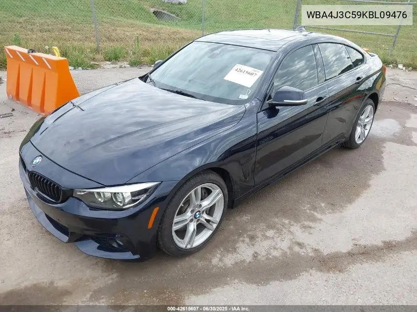 2019 BMW 430I Gran Coupe xDrive VIN: WBA4J3C59KBL09476 Lot: 42615607