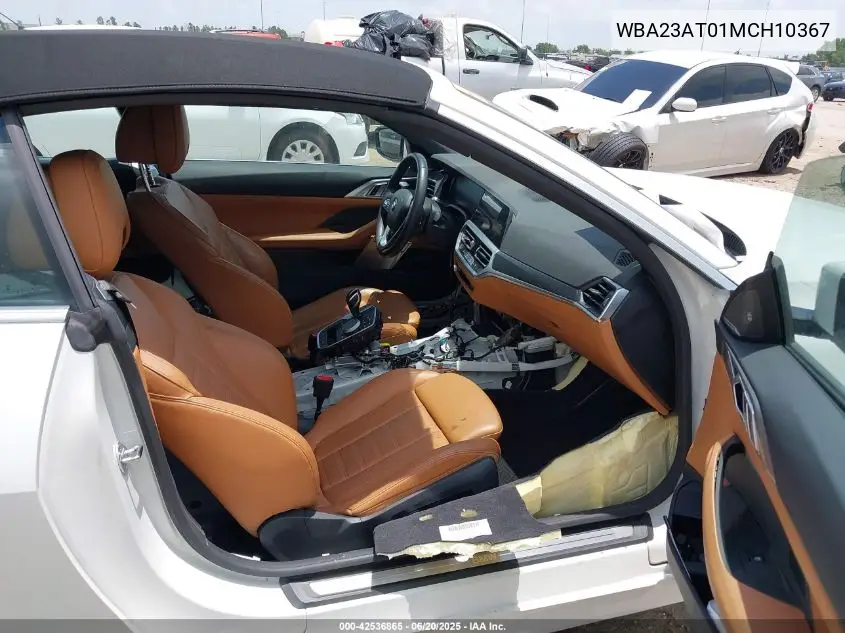 2021 BMW 430I VIN: WBA23AT01MCH10367 Lot: 42536865