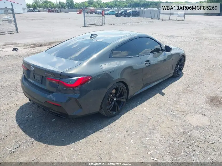2021 BMW M440I xDrive VIN: WBA13AR06MCF85269 Lot: 42553151