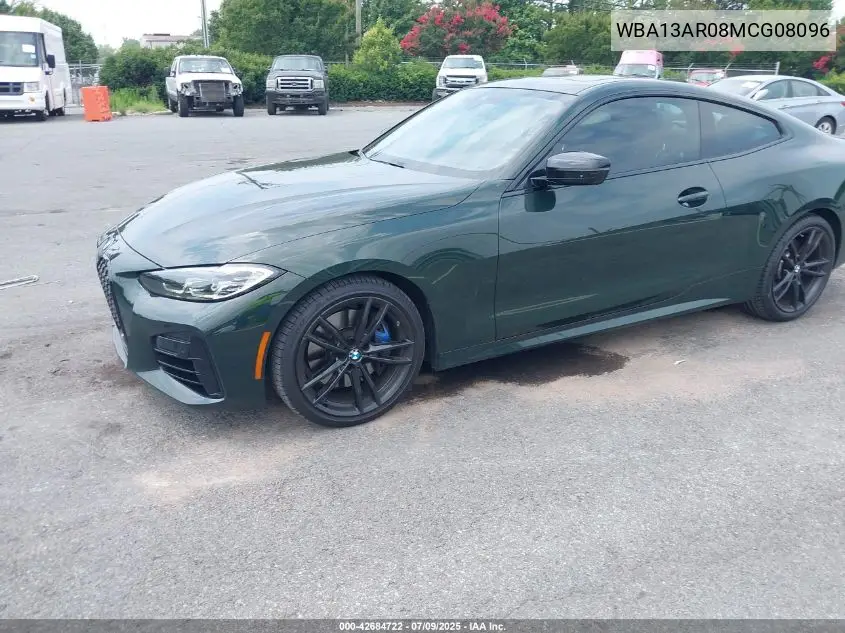 2021 BMW M440I xDrive VIN: WBA13AR08MCG08096 Lot: 42684722