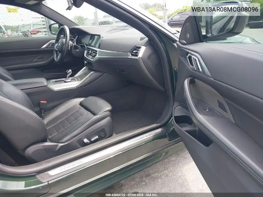 2021 BMW M440I xDrive VIN: WBA13AR08MCG08096 Lot: 42684722