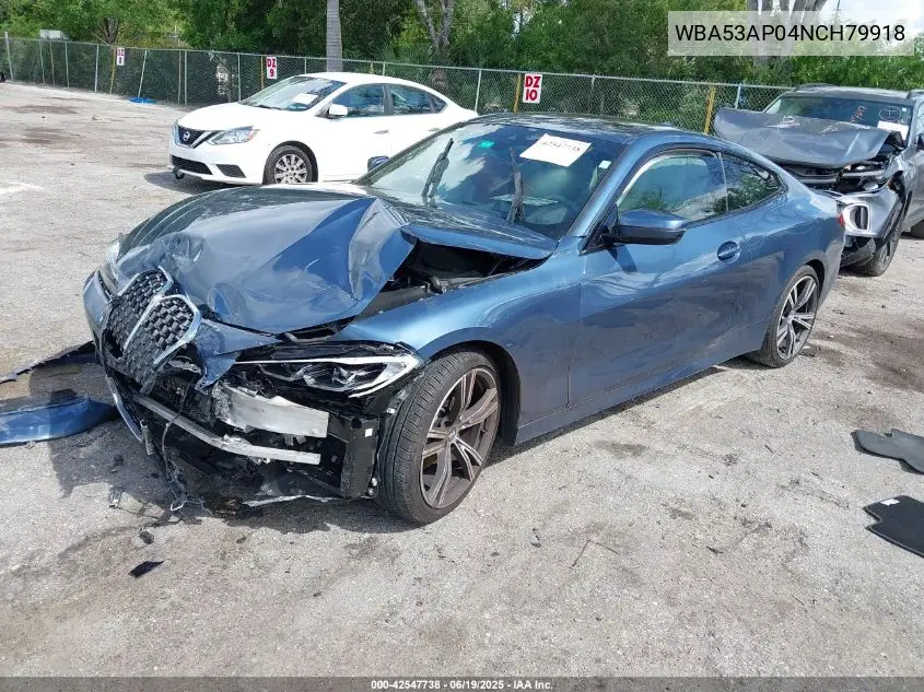 2022 BMW 430I VIN: WBA53AP04NCH79918 Lot: 42547738